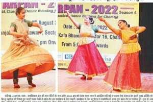Kathak performance by " Svadha" group in Chandigarh,  02.08.2022