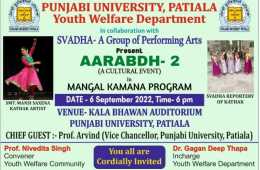 Mangalkamna cultural program  by " Svadha"  group , organised by Punjabi University, Patiala 06.09.2022